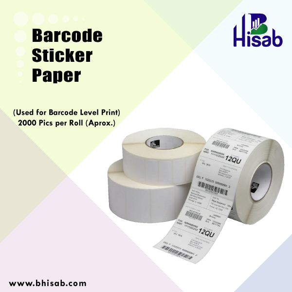 Barcode Sticker Roll (2000 Pics/Roll)